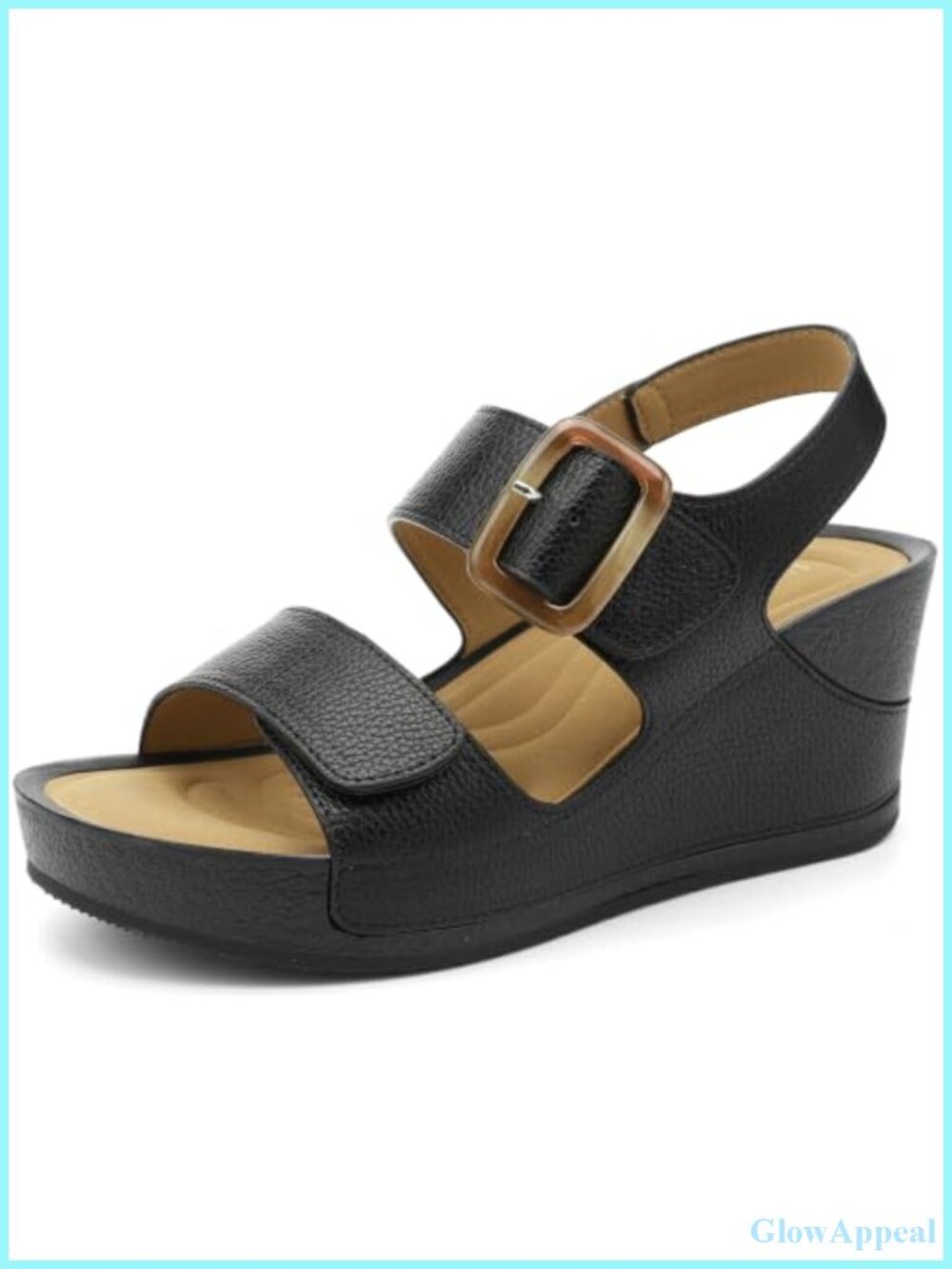 Women's Platform Wedge Sandals Comfortable Open Toe Slingback Casual